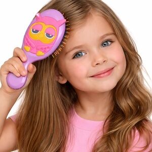 Purple Owl Kids Hair Brush